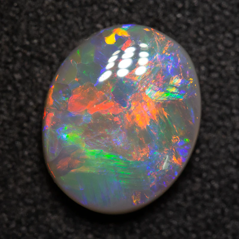 1.46 ct dark opal 9.2x7.6x3.2mm - Image 5