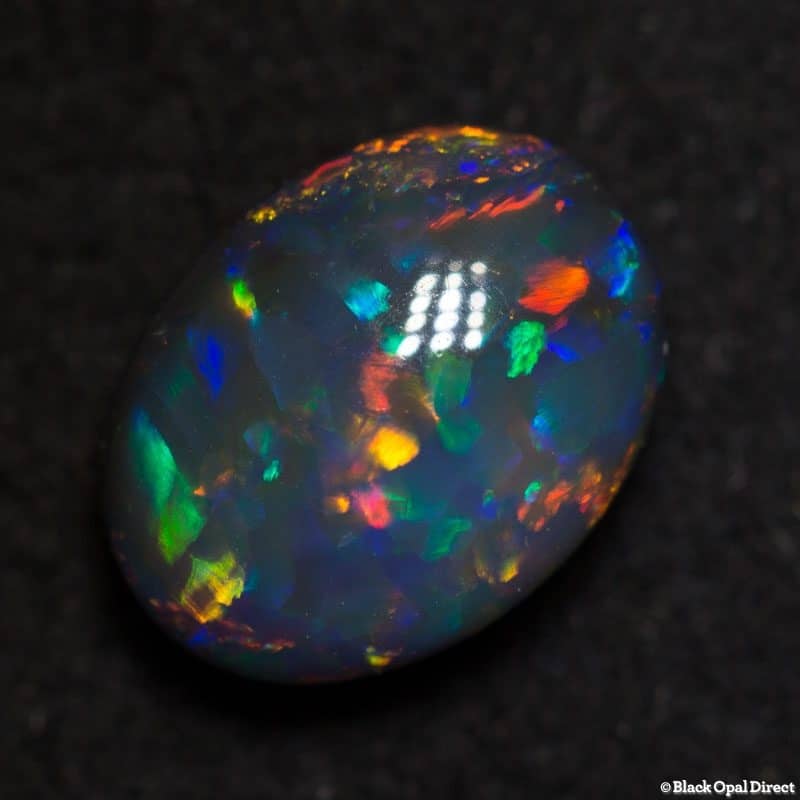 1.46 ct gem black opal 8x6x4mm - Image 5