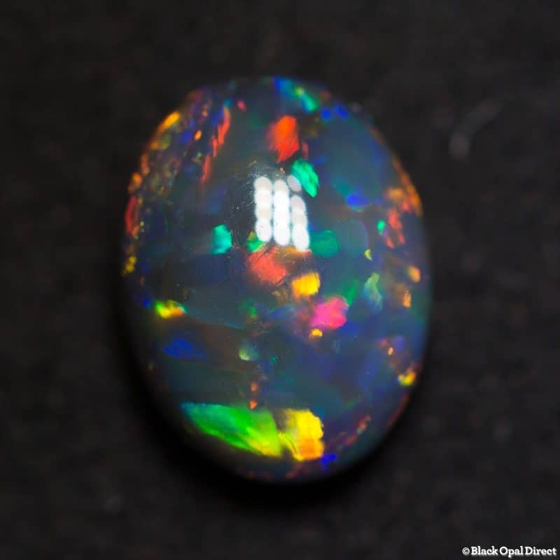 1.46 ct gem black opal 8x6x4mm - Image 6