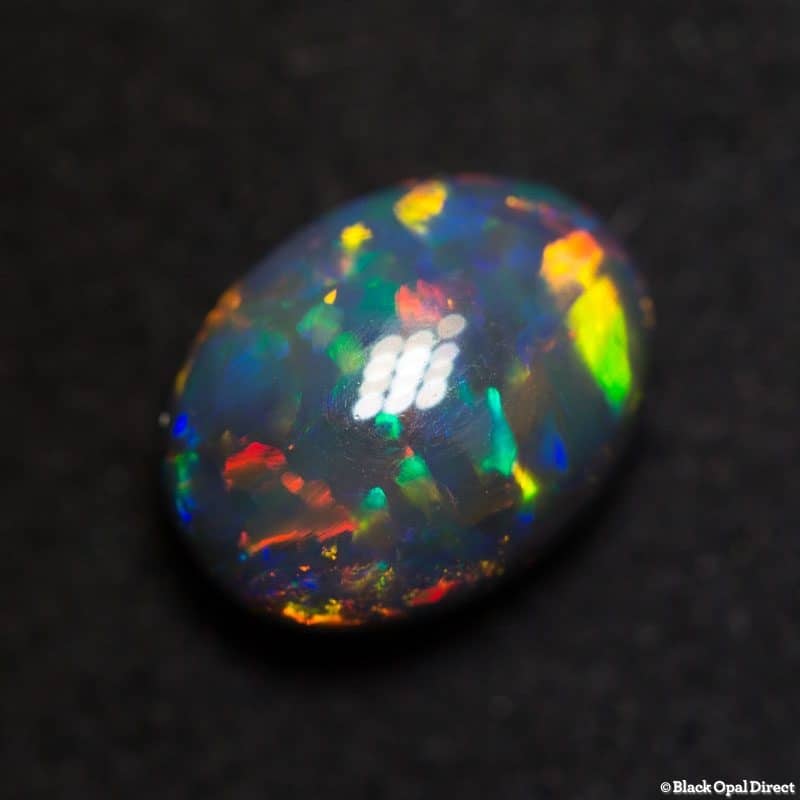 1.46 ct gem black opal 8x6x4mm - Image 7