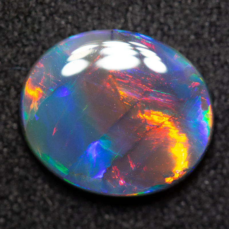 1.47 ct black opal 10.2x8.7x2.5mm - Image 3