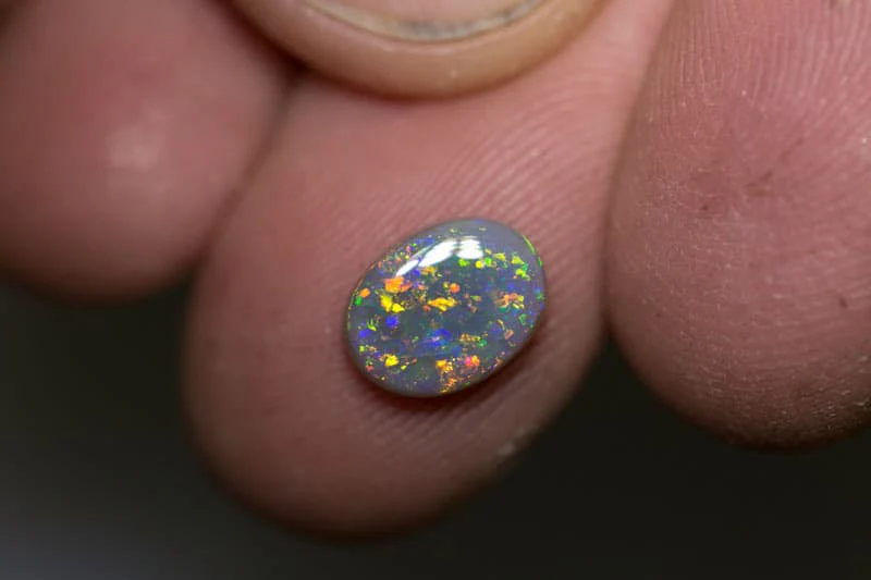 1.47 ct dark opal 9x6x3mm - Image 4