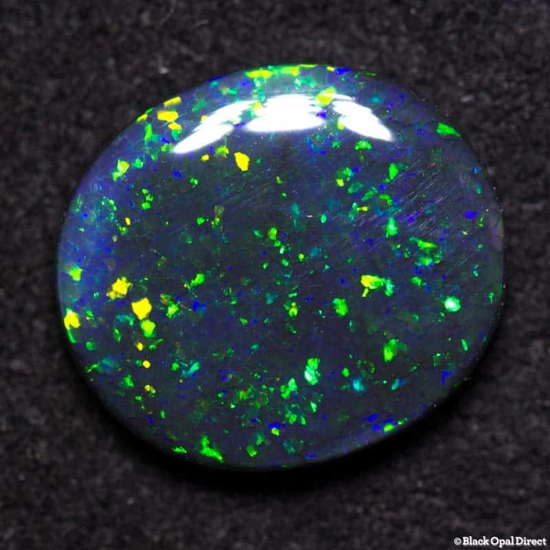 1.48 ct black opal 9.5x8.5x2mm - Image 3
