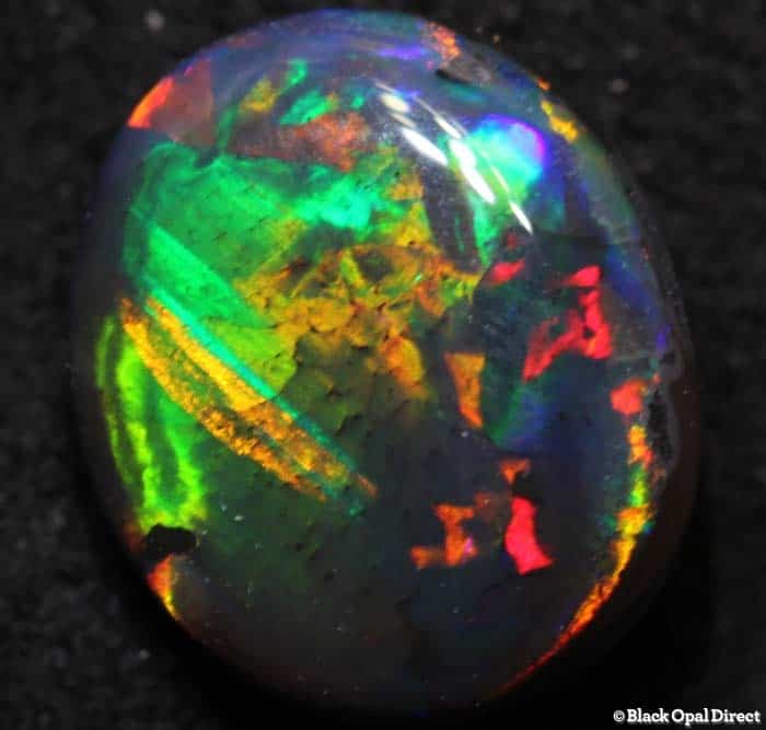 1.48 ct gem black opal 9x7x4mm - Image 2