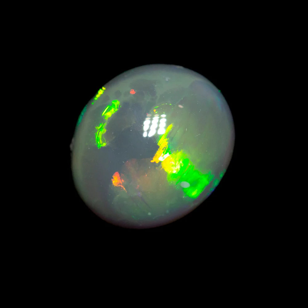 1.48 ct gem double-sided black opal 7.4x6.4x5.1mm - Image 3