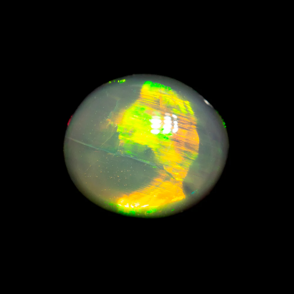 1.48 ct gem double-sided black opal 7.4x6.4x5.1mm - Image 4