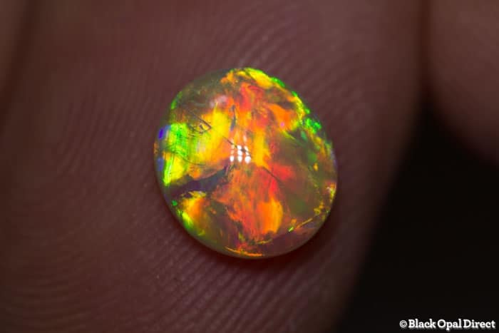 1.48 ct gem double sided crystal opal 9x8x3.5mm - Image 2