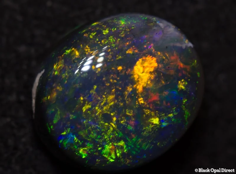 1.50 ct black opal 8x7x4mm - Image 2