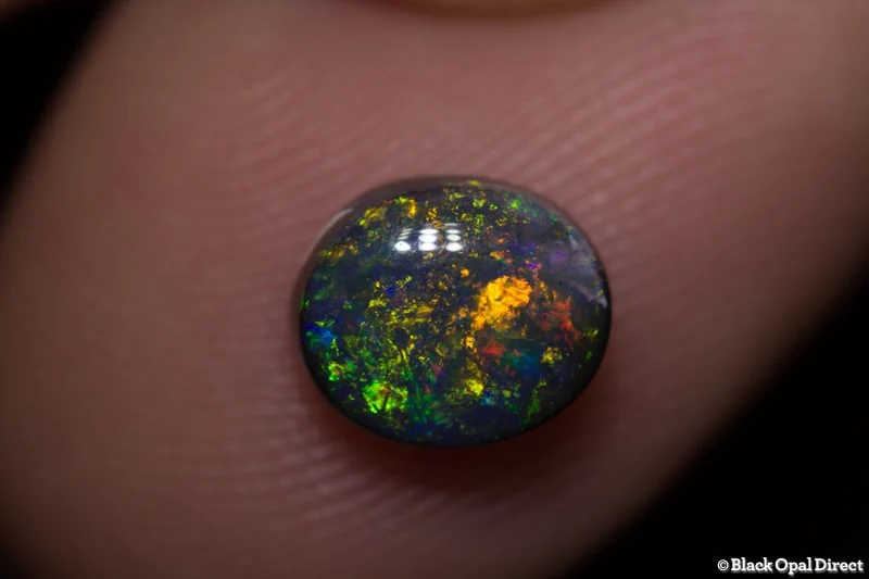 1.50 ct black opal 8x7x4mm - Image 3