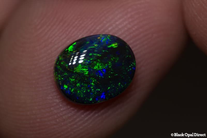 1.50 ct black opal 9.5x8x3mm - Image 2