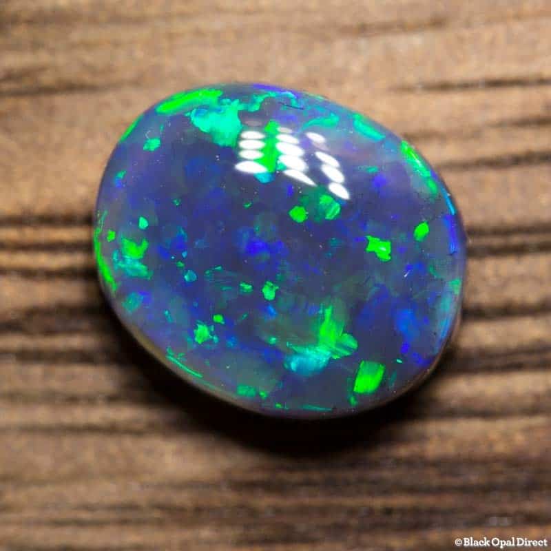 1.50 ct gem black opal 8x7x4mm - Image 2