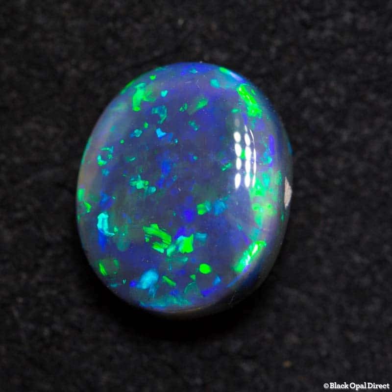 1.50 ct gem black opal 8x7x4mm - Image 3