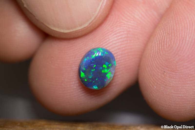 1.50 ct gem black opal 8x7x4mm - Image 4