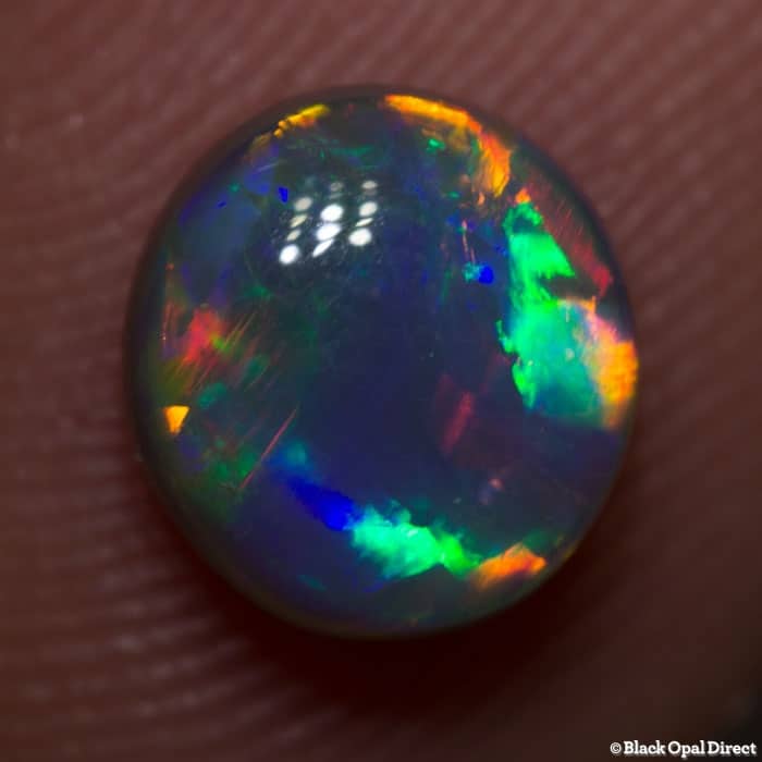 1.50 ct gem semi black opal 8x7x4mm - Image 3