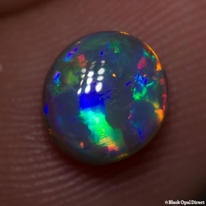 1.50 ct gem semi black opal 8x7x4mm - Image 4