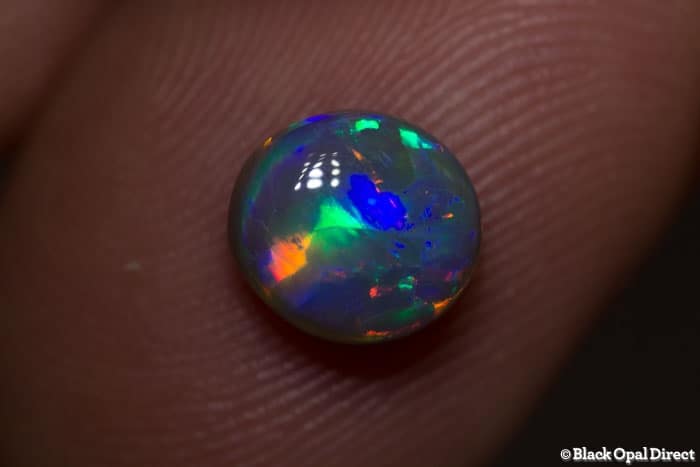 1.50 ct gem semi black opal 8x7x4mm - Image 5
