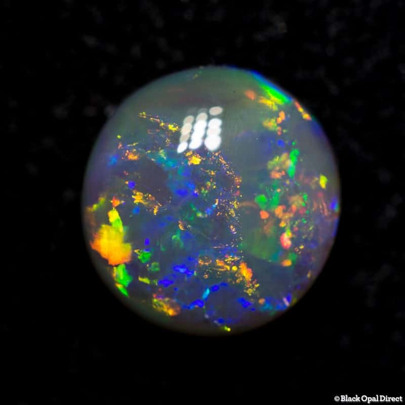 1.50 ct semi black opal 7.8mm round - Image 2