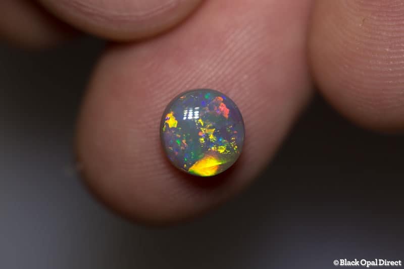 1.50 ct semi black opal 7.8mm round - Image 3