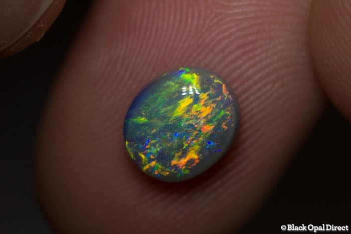 1.50 ct semi black opal 9x8x3.5mm - Image 3