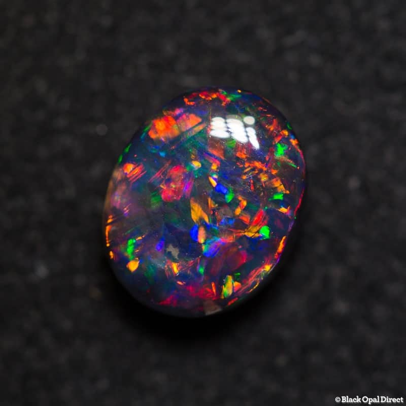 1.51 ct gem black opal 8x6x4mm collectors gem for Chen - Image 3
