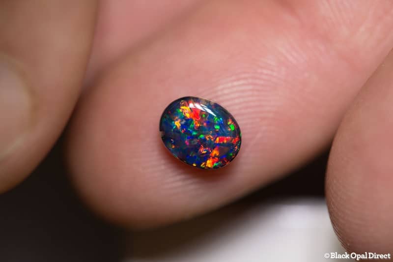 1.51 ct gem black opal 8x6x4mm collectors gem for Chen - Image 6