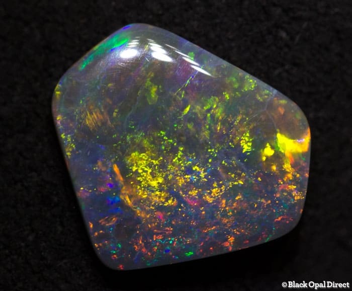 1.51 ct baroque black opal 10x9x2mm - Image 2