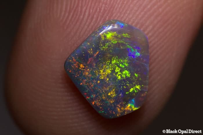 1.51 ct baroque black opal 10x9x2mm - Image 3