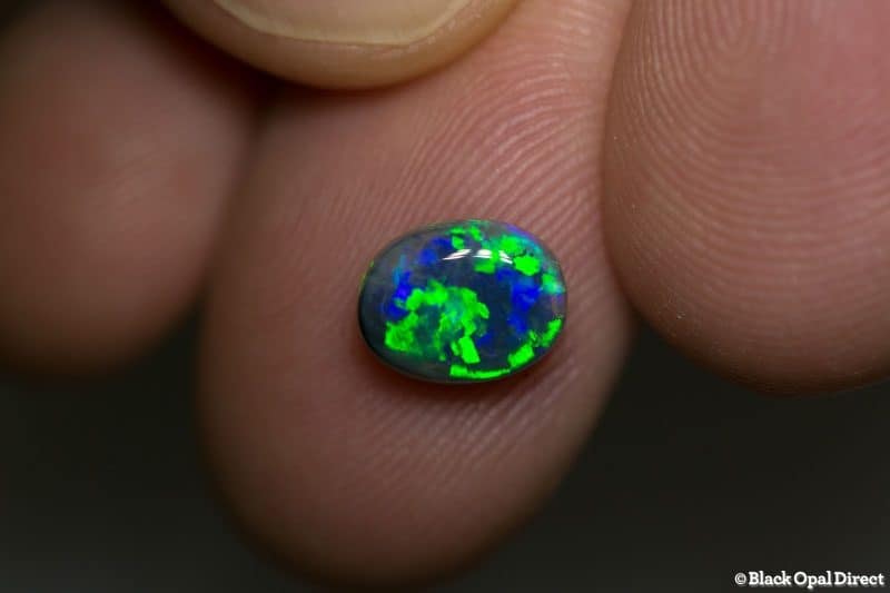 1.51 ct gem black opal 8.5x6.5x4mm - Image 4