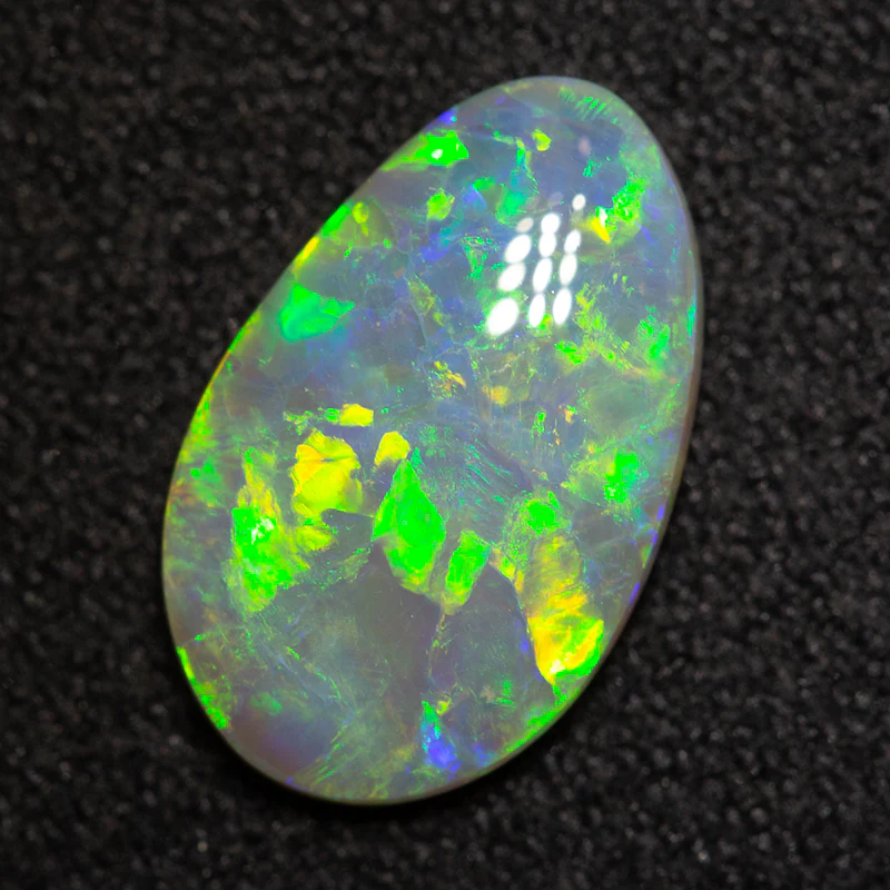 1.52 ct drop shaped dark opal 12x7.5x2.8mm - Image 2