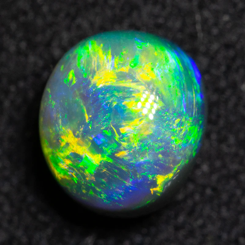 1.52 ct gem black opal 7x6x5mm - Image 2