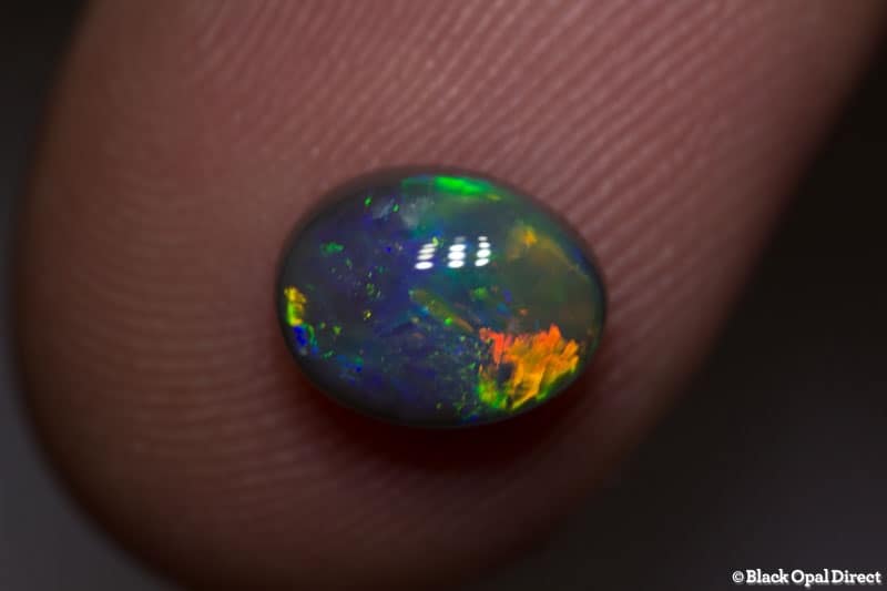 1.52 ct black opal 8x6x4mm - Image 2