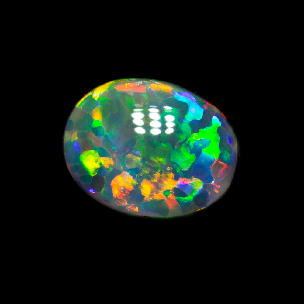 1.53 ct gem black opal 8.6x6.7x4.1mm - Image 2
