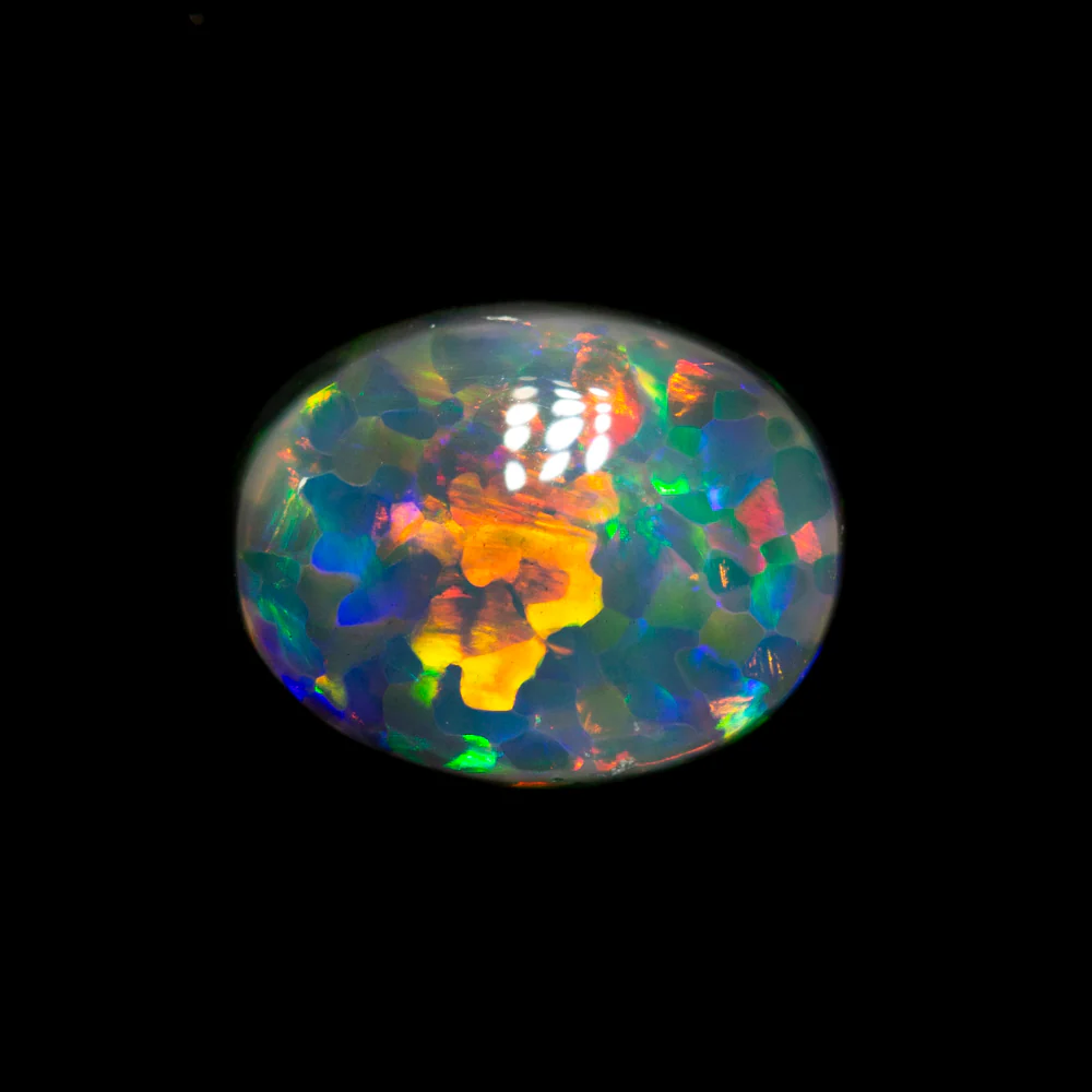 1.53 ct gem black opal 8.6x6.7x4.1mm - Image 3