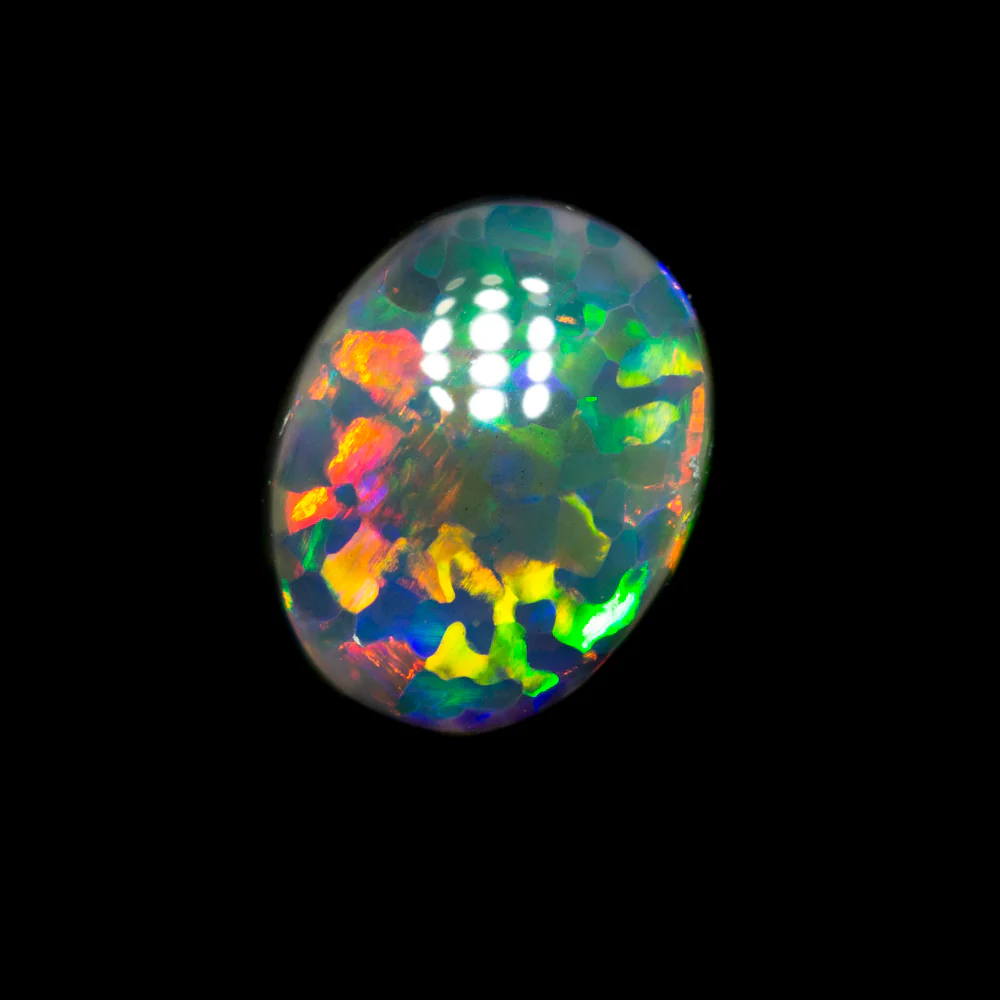 1.53 ct gem black opal 8.6x6.7x4.1mm - Image 4