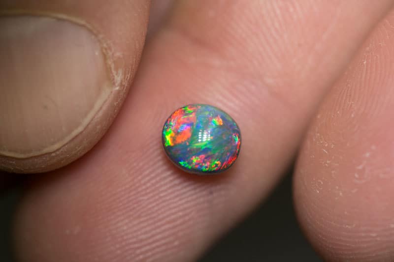 1.53 ct gem collectors black opal 7x6x5mm - Image 2
