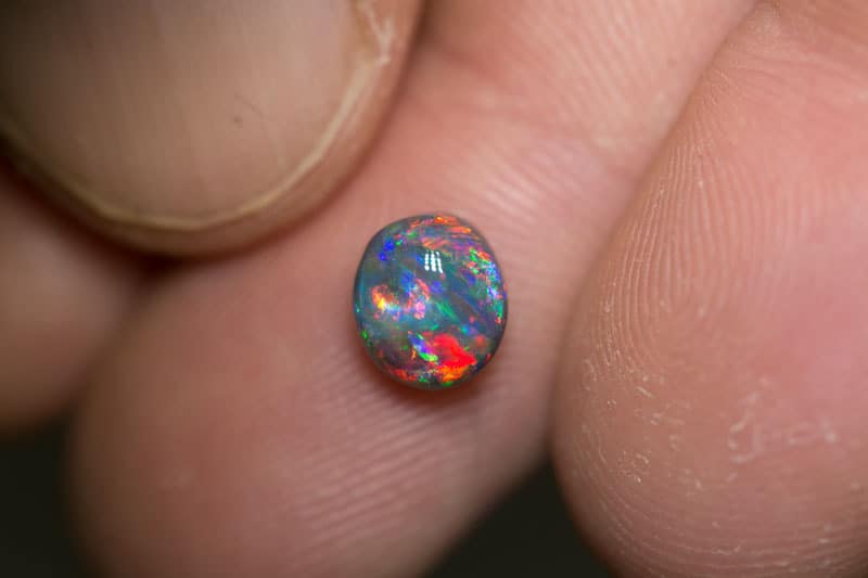 1.53 ct gem collectors black opal 7x6x5mm - Image 3