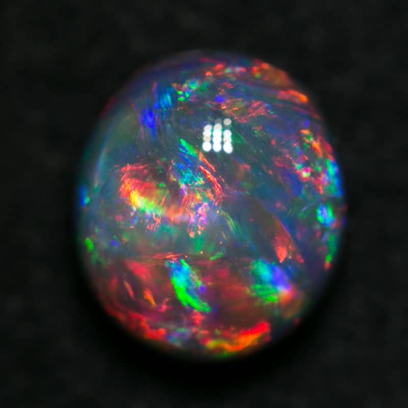 1.53 ct gem collectors black opal 7x6x5mm - Image 5