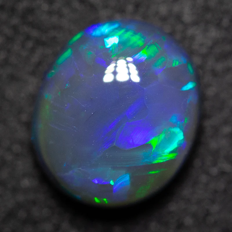 1.54 ct black opal 8x6.9x4.2mm - Image 3