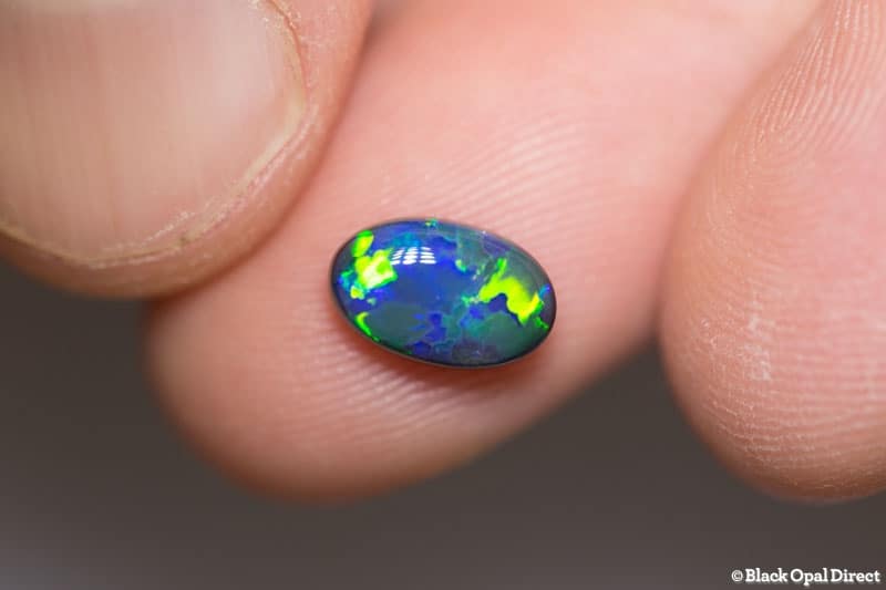 1.54 ct gem black opal 9.5x5x4mm - Image 4