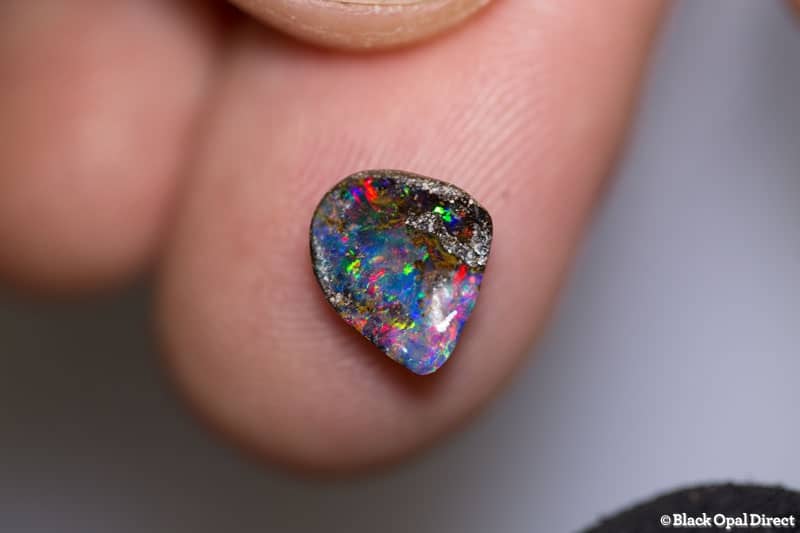 1.55 ct boulder opal 9x8x2mm - Image 3