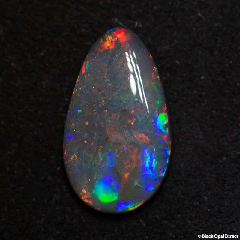 1.56 ct black opal gem 12x7x2.5mm - Image 4