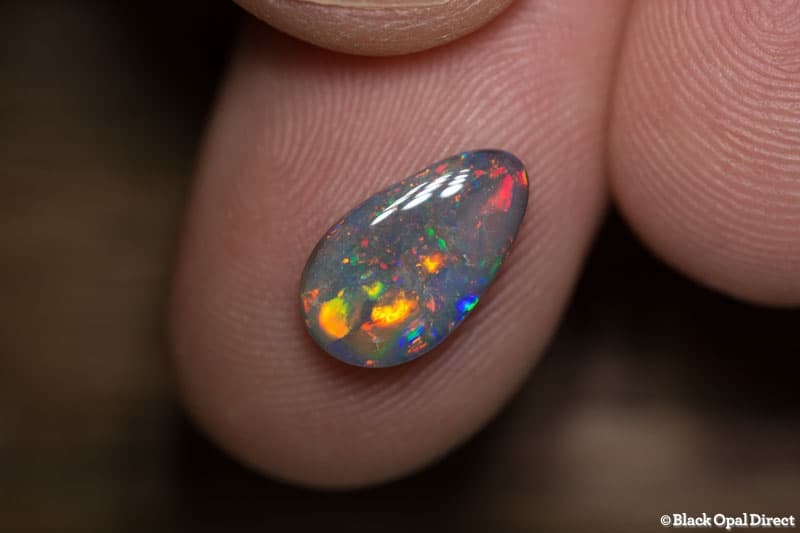 1.56 ct black opal gem 12x7x2.5mm - Image 5
