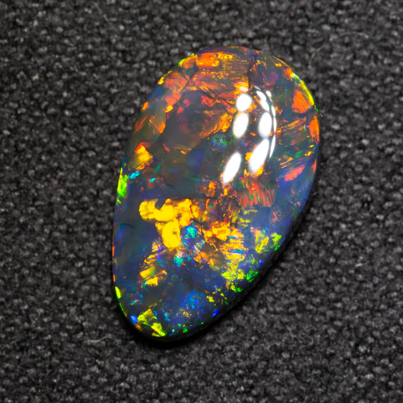 1.57 ct black opal 11.9x7.4x2.8mm - Image 2