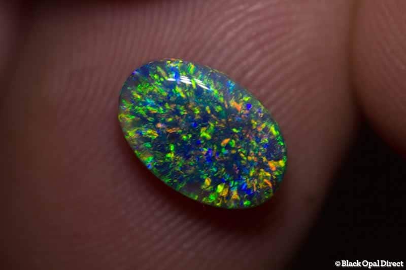 1.57 ct gem black opal 10x6x3mm - Image 2