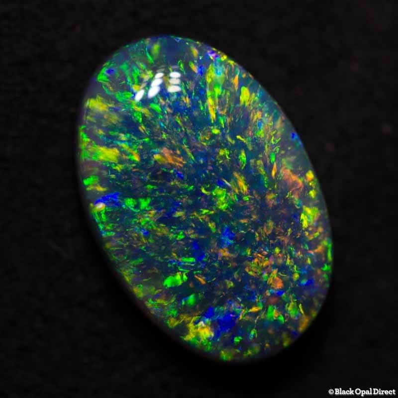 1.57 ct gem black opal 10x6x3mm - Image 3