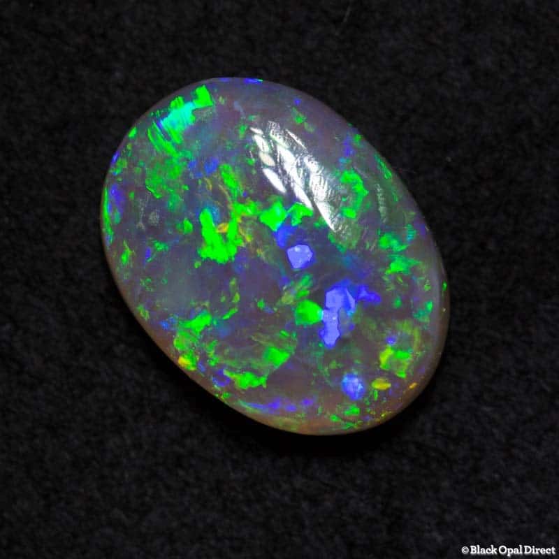 1.57 ct semi black opal 10x7.5x3mm - Image 3