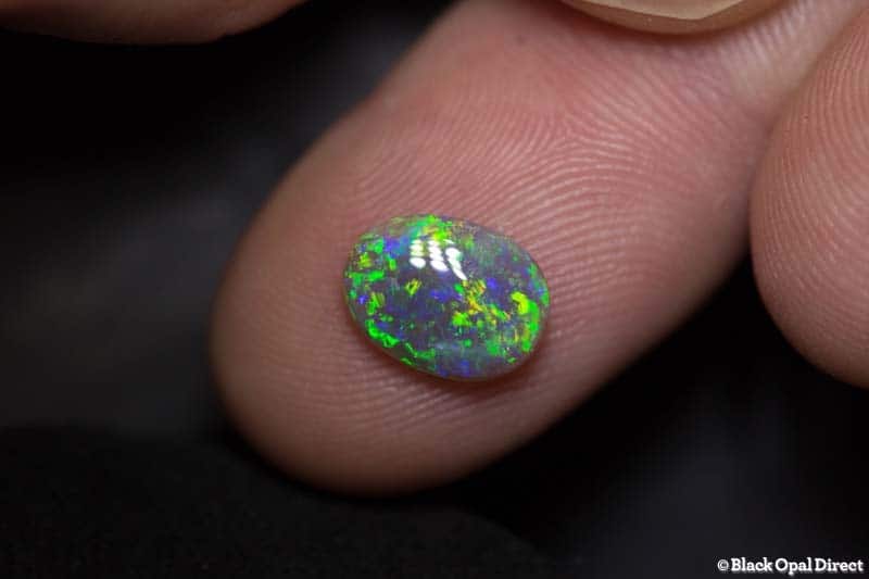 1.57 ct semi black opal 10x7.5x3mm - Image 4