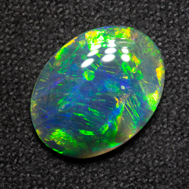 1.58 ct black opal 10.9x8.3x2.5mm - Image 2