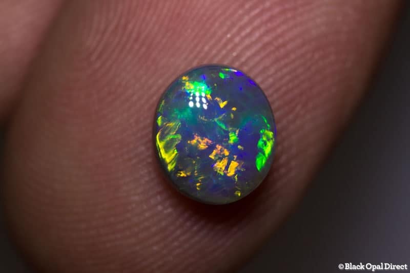 1.58 ct semi black opal 8x7x4.5mm - Image 2