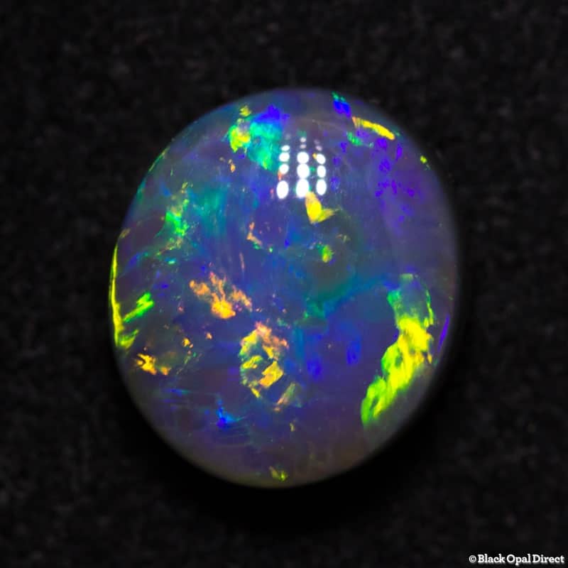 1.58 ct semi black opal 8x7x4.5mm - Image 4